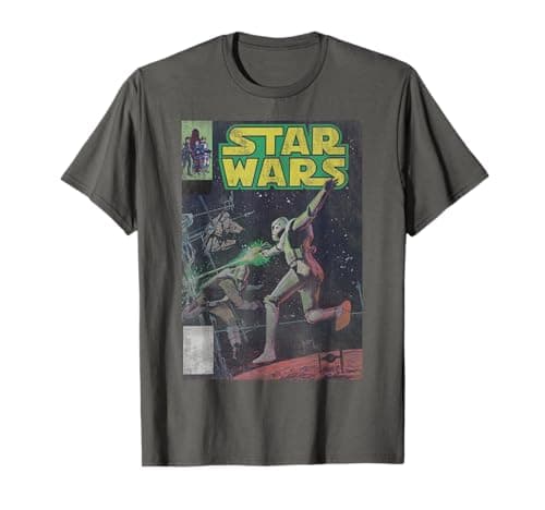 Image of Star Wars Stormtrooper Battle Vintage Comic Book Cover T-Shirt