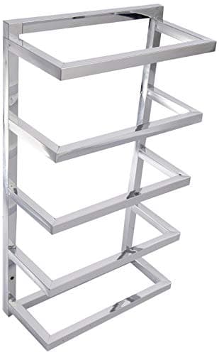 Image of House & Homestyle Chrome Towel Holder, Wall Mountable 5 Tier Hanging Towel Storage Rail/Rack for Bathroom, En Suite or Toilet