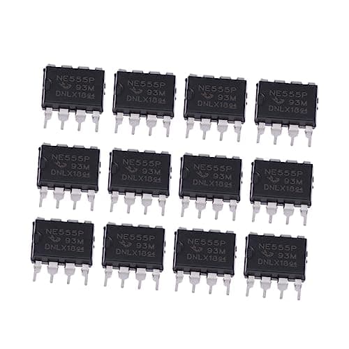 Image of Mobestech Ne555P Electronic Timer Ic 12Pcs 555 Timer Chip for Precision Timing Circuits Programmable