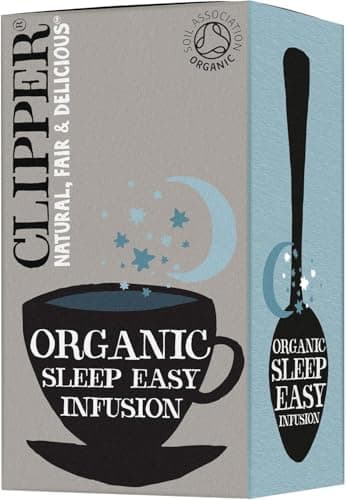 Image of Clipper Organic Sleep Easy Tea Bags, 120 Count (6x20) | Caffeine-Free Calming Wind-Down Infusion | Unbleached & Biodegradable