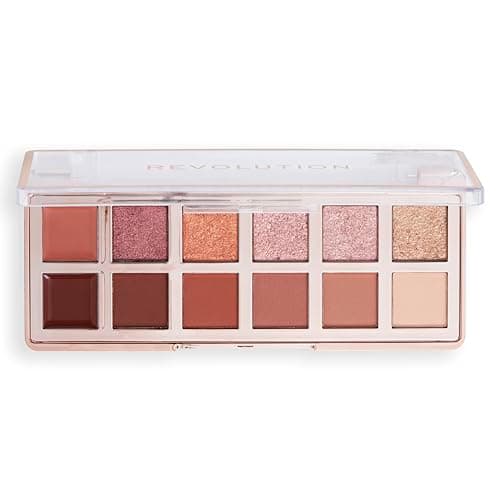 Image of Makeup Revolution, The True Icon Bronze Eyeshadow Palette, Cream, Matte & Shimmer Finishes, 12 Blendable Shades