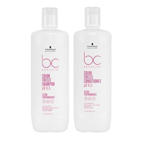 Image of Schwarzkopf DUO BC Bonacure Color Freeze Shampoo 1000ml & Color Freeze Conditioner 1000ml