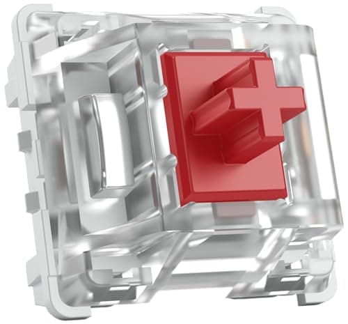 Image of Glorious Gaming 120x Gateron Mechanical Keyboard Switches (Red) - SMD-LED Compatible, Linear & Smooth for Fast Typing & Gaming, 45g Actuation Force, 3-Pin Mount - Gateron Red