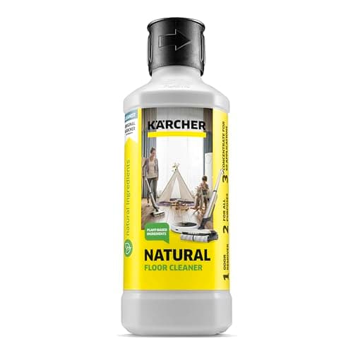 Image of Kärcher Natural Floor Cleaner RM 538N Vegan, Silicone-Free, Microplastics, Dyes, Ideal for Families, Pet Owners, Powerful, for All Sealed Hard Floors, 0.5L