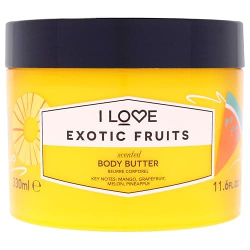 Image of I Love Signature Exotic Fruits Scented Body Butter, Packed With Shea Butter & Coconut Oil to Regenerate & Nourish the Skin, Vegan-Friendly - 330ml