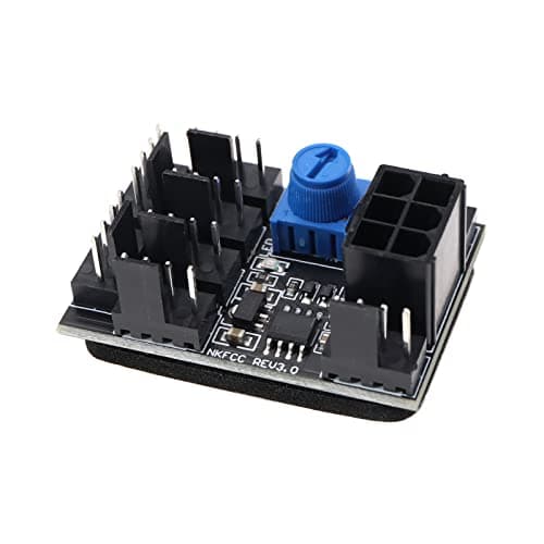Image of OTOTEC 3 Pin 4 Pin Fan Adapter PWM PC Chassis Cooling Fan Hub 8 Way Splitter DC12V Speed Controller Governor with 6 Pin Power Port