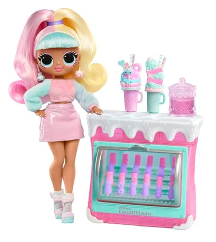 Image of L.O.L. Surprise! OMG Sweet Nails – Candylicious Sprinkles Shop - With 15 Surprises including Real Nail Polish, Press On Nails, Sticker Sheets, Glitter, 1 Fashion Doll, and More - for Kids Ages 4+