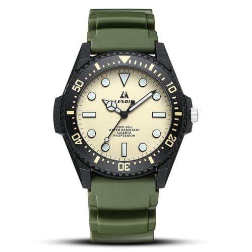 Image of LN LENQIN Mens Watches Stainless Steel Watches Men Waterproof Analog Quartz Watch Men's Wrist Watches with Date Fashion Casual Man Watch