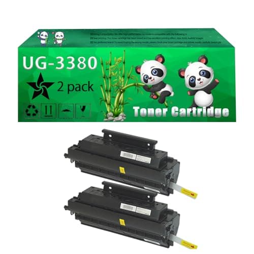 Image of Replacement UG-3380 Toner Cartridge Compatible for Panasonic DX-600 DX-600 Panafax UF-6100 UF-580 UF-585 UF-590 UF-595 Printers (2-Pack Black)