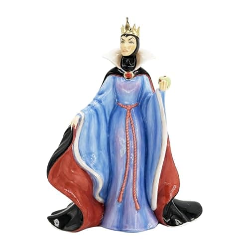 Image of The English Ladies Co ELGEDP24801 Disney Villains Evil Queen from Snow White and The Seven Dwarfs Figurine, 10.75 Inches Tall, Bone China, Multicolor