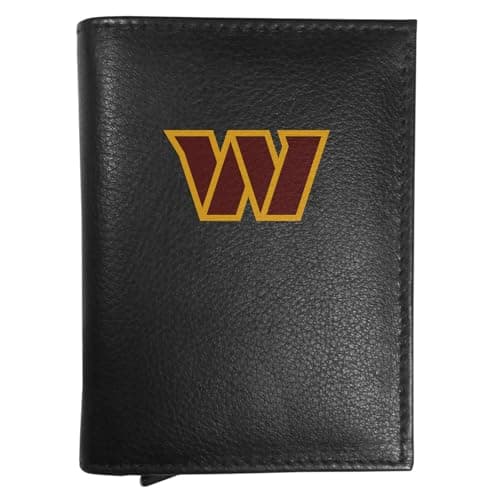 Image of Siskiyou NFL Washington Commanders Leather RFID Pop-Up Wallet One Size, Black