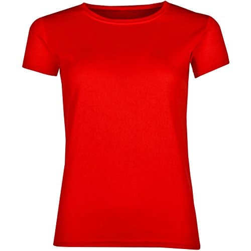 Image of Ladies Breathable Performance Sports T Shirt (M, Scarlet Red)