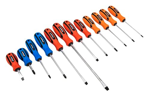 Image of Siegen by Sealey Soft Grip Screwdriver Set 12pc - S0616