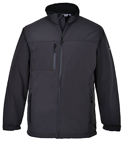 Image of Portwest TK50 Water Resistant Windproof Softshell Jacket (3L) Grey, Medium