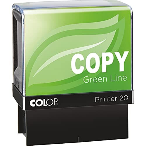 Image of COLOP Green Line COPY Stamp - Red Ink | 148233 | 37x13mm Eco-Friendly Office Word Stamp