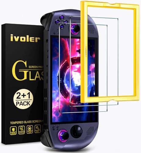 Image of ivoler 2 Pieces Screen Protector Compatible with Lenovo Go S with Alignment Frame Tool, Premium Tempered Glass, 9H Hardness, Bubble Free, Anti-scratch