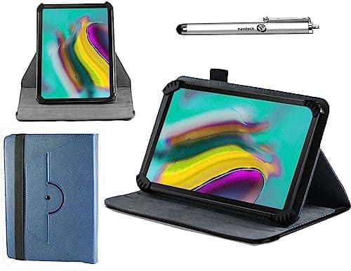 Image of Navitech Blue Case With 360 Rotational Stand & Stylus Compatible With ENTITY G10 XM Metal 10.1" Tablet