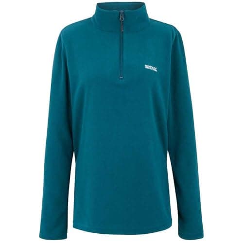 Image of Regatta Womens Sweethart Half Zip Fleece Lightweight Quick Dry Winter Layer Top Blue