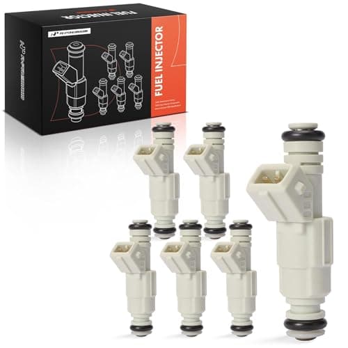 Image of A-Premium Fuel Injectors Compatible with Chevrolet Impala Monte Carlo Buick Regal Riviera Park Avenue Pontiac Grand Prix Bonneville Oldsmobile 6-PC Set