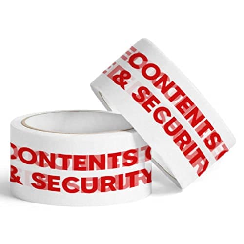 Image of Tezraftaar 6 x Security Printed Packaging Tape 48mm x 66m Cartoon Packaging Tape for House Moving Parcel Shipping