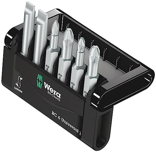 Image of Wera 05056474001 Mini-Check Set Torsion Extra tough 50 mm Direct Drive PH / PZ / SL 6pc