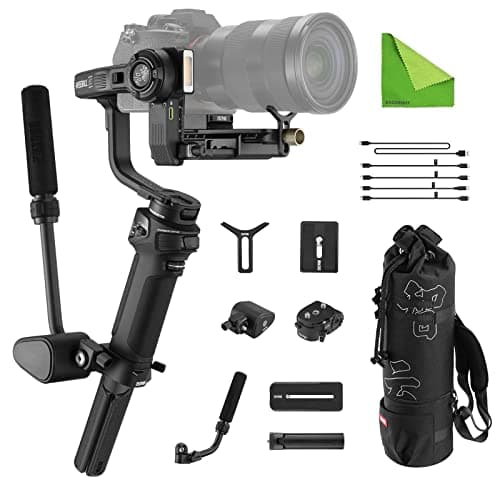Image of Zhiyun Weebill 3 S 3S Combo, Professional Video Stabilizer, 3-Axis Gimbal w/Storage bag, Wrist Support, Extendable Sling Grip for DSLR and Mirrorless Camera for Canon/Sony/Panasonic/Nikon/Fujifilm