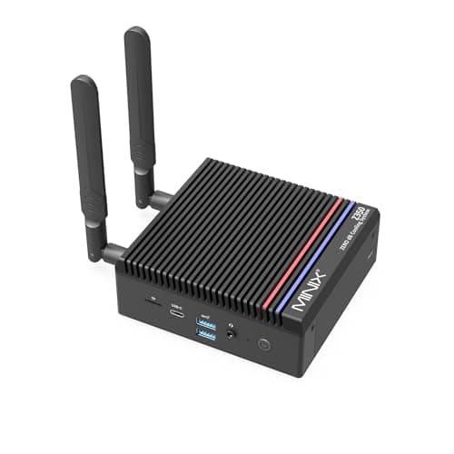 Image of MINIX Fanless Mini PC Windows 11 Pro, Intel i3-N350, NEO Z350-0dB 16GB DDR4 512GB M.2 PCIe Gen3 x 4 SSD Micro Desktop Computer, 4K Dual Display/2.5G LAN, for Business Home Office Multi-Tasking