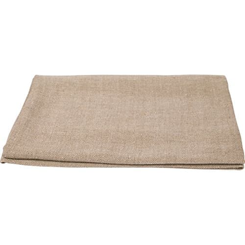 Image of LinenMe 65 x 130 cm Linen Lara Huckaback Bath Towel, Natural Brown