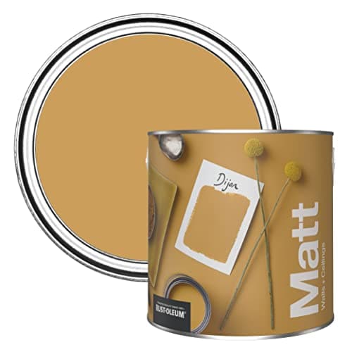 Image of Rust-Oleum Colours Matt Emulsion Wall and Ceiling Paint - Dijon 2.5L