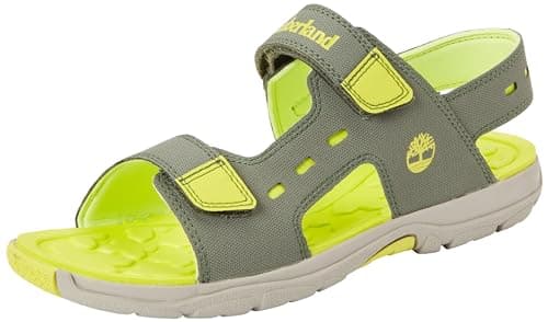 Image of Timberland Unisex Children's Moss Jump 2 Strap (Junior) Sandal, dunkelgrün, 5 UK