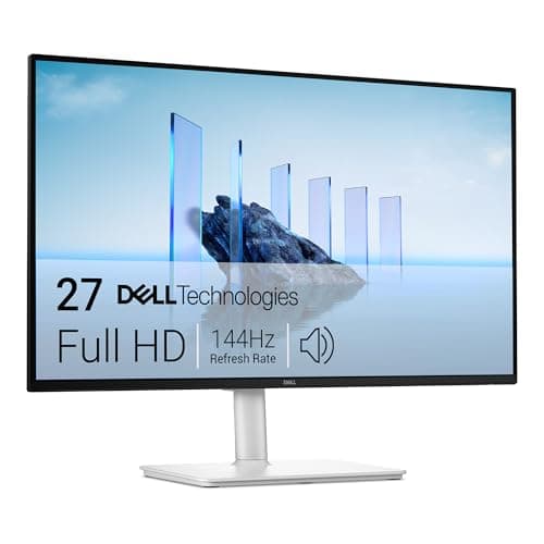 Image of Dell 27 Plus Monitor - S2725HSM, Full HD (1920x1080), 144Hz, IPS, 1ms MPRT, AMD FreeSync, 99% sRGB, Height Adjust, Built-in Speakers, 2 HDMI, 3 Year Warranty, White