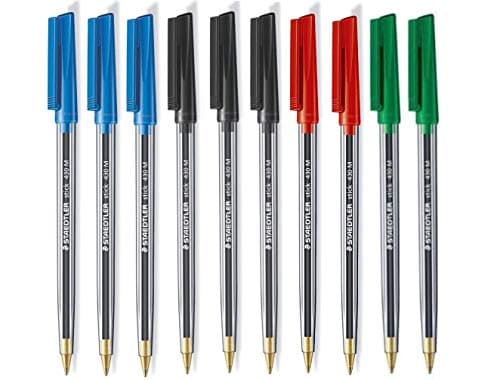 Image of STAEDTLER Stick 430M Ballpoint Pen Medium Mixed Colours x 10