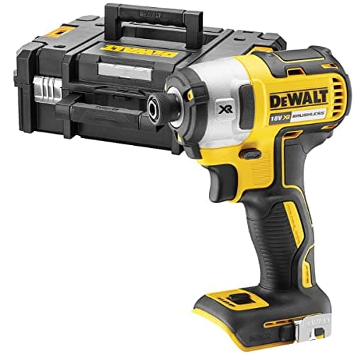 Image of Dewalt DCF887N 18V XR Cordless 3 Speed Brushless Impact Driver Body with Tstak Case