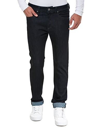 Image of Diesel Men's Buster L.34 Pantaloni Tapered|#575 Tapered Fit Jeans, Blue (Dark Blue), W32/L34