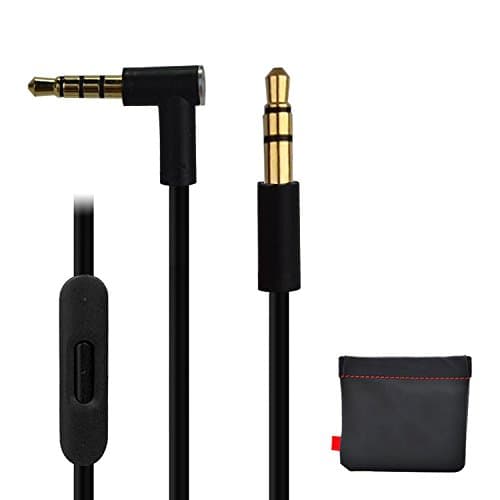 Image of Replacement Cable/Wire For Beats Audio Cable+Inline Remote/Microphone for Beats by Dr. Dre Headphone SoloHD/Studio/Pro/Detox/Wireless-Compatible to Apple iPhone And Samsung Galaxy Note (Black)