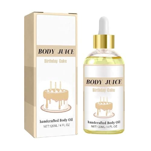 Image of Essencia Scented Juicy Body Oil,Scented Juicy Body Oil Mango,Body Juice Oil Mango,Vanilla Cream Scented Body Oil For Women,Natural Handcrafted Hydrating & Moisturizing Body Oil For Dry Skin (Cake)