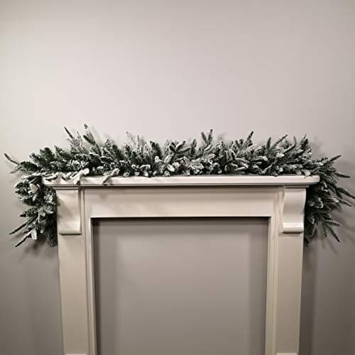 Image of Samuel ALEXANDER 6ft (1.8m) Lapland Flocked Garland with PE and PVC Tips
