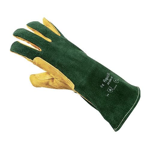 Image of Honeywell 2000042-10 Green Welding Plus Gloves, Size 10 (10-Pair)