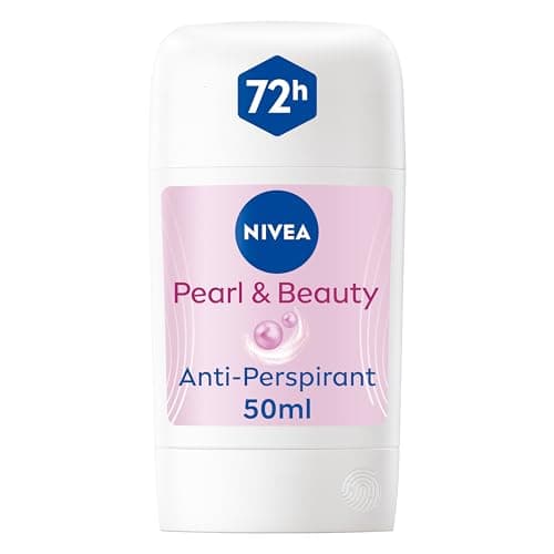 Image of NIVEA Pearl & Beauty Anti-Perspirant Deodorant Stick (50ml, Pack of 1), Women's Deodorant Stick with 72H Sweat and Odour Protection, Anti-Perspirant for Women with Pearl Extracts