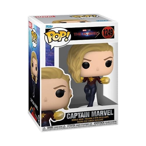 Image of Funko POP! Vinyl: The Marvels - Captain Marvel - Collectable Vinyl Figure - Gift Idea - Official Merchandise - Toys for Kids & Adults - Movies Fans - Model Figure for Collectors and Display