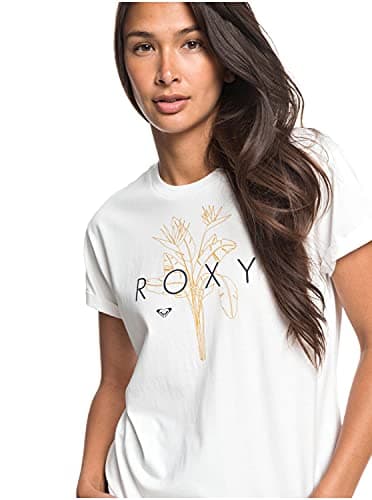 Image of ROXY Women's Epic Afternoon - T-shirt for Women T shirt, Snow White, 10 UK