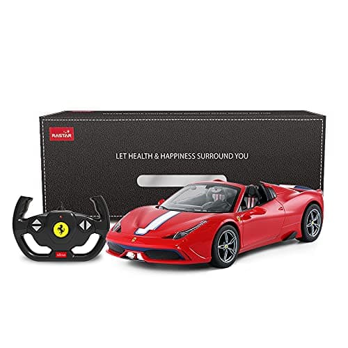 Image of RASTAR Ferrari Remote Control Car, 1/14 Ferrari 458 Special A Red RC Toy Car - Convertible, Auto Open/Close