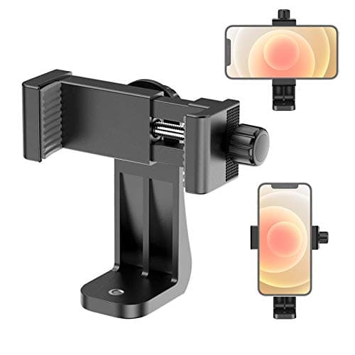 Image of Lammcou Phone Tripod Mount Holder, Universal Smartphone Clamp Adapter with 1/4" Screw for Tripod, Selfie Stick, Gimbal, Stabilizer, Compatible with i Phone 14/15/16 Pro Max, Galaxy, Android