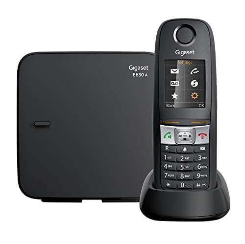 Image of Gigaset E630A - Robust Cordless Phone with Answering Machine - Water-Resistant, Dust-Protected, black