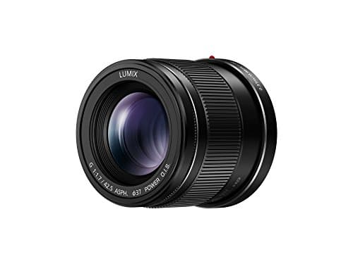 Image of Panasonic LUMIX H-HS043E-K Micro Four Thirds Camera Lens with 42.5 mm Focal Length - Black