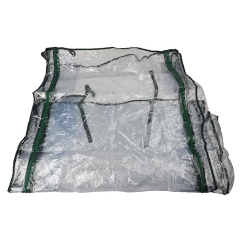 Image of VIRELLO Greenhouse Cover, PVC Replacement Skin with Rolling Shutter Door for Plant Growth, Waterproof Peak Design for Garden Terrace Balcony, 100x50x150cm or 130x90x150cm, Frame Not Included