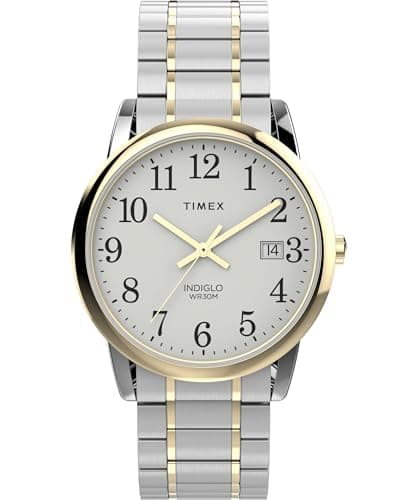 Image of Timex Men's Easy Reader Watch, Two-Tone/Two-Tone/White/35mm, 35mm, Easy Reader Watch