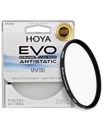 Image of Hoya EVO Antistatic 86mm UV Filter — Camera Filters with 16-Layer SMC Coating, 5mm Thick, UV Optical Glass for Superior Resolution - Dust, Stain & Scratch-Resistant for Clear & Distortion-Free Images
