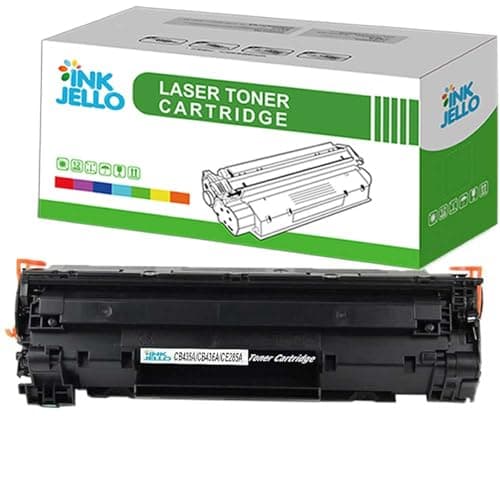 Image of InkJello Compatible Toner Cartridge Replacement for HP LaserJet P1005 P1006 P1007 P1008 P1009 CB435A CB436A (Black)