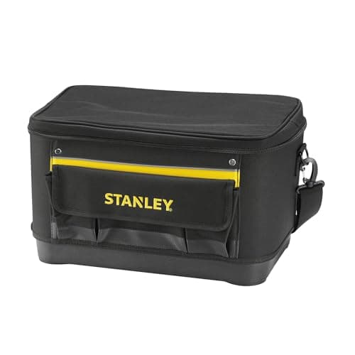 Image of STANLEY 600 Denier Rigid Multi-Purpose Tool Bag, Pocket Storage Organiser for Tools and Small Parts, 16 inch, 1-96-193